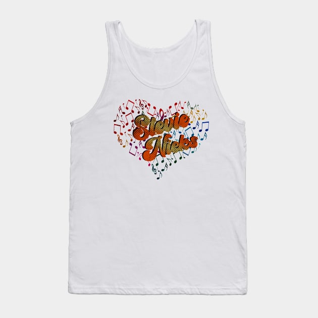 Colorful Heart Tone-Stevie Nicks Tank Top by CreatenewARTees